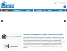 Tablet Screenshot of kweekcentrumfriesland.nl